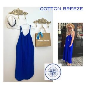 Women’s Royal Blue Maxi Dress